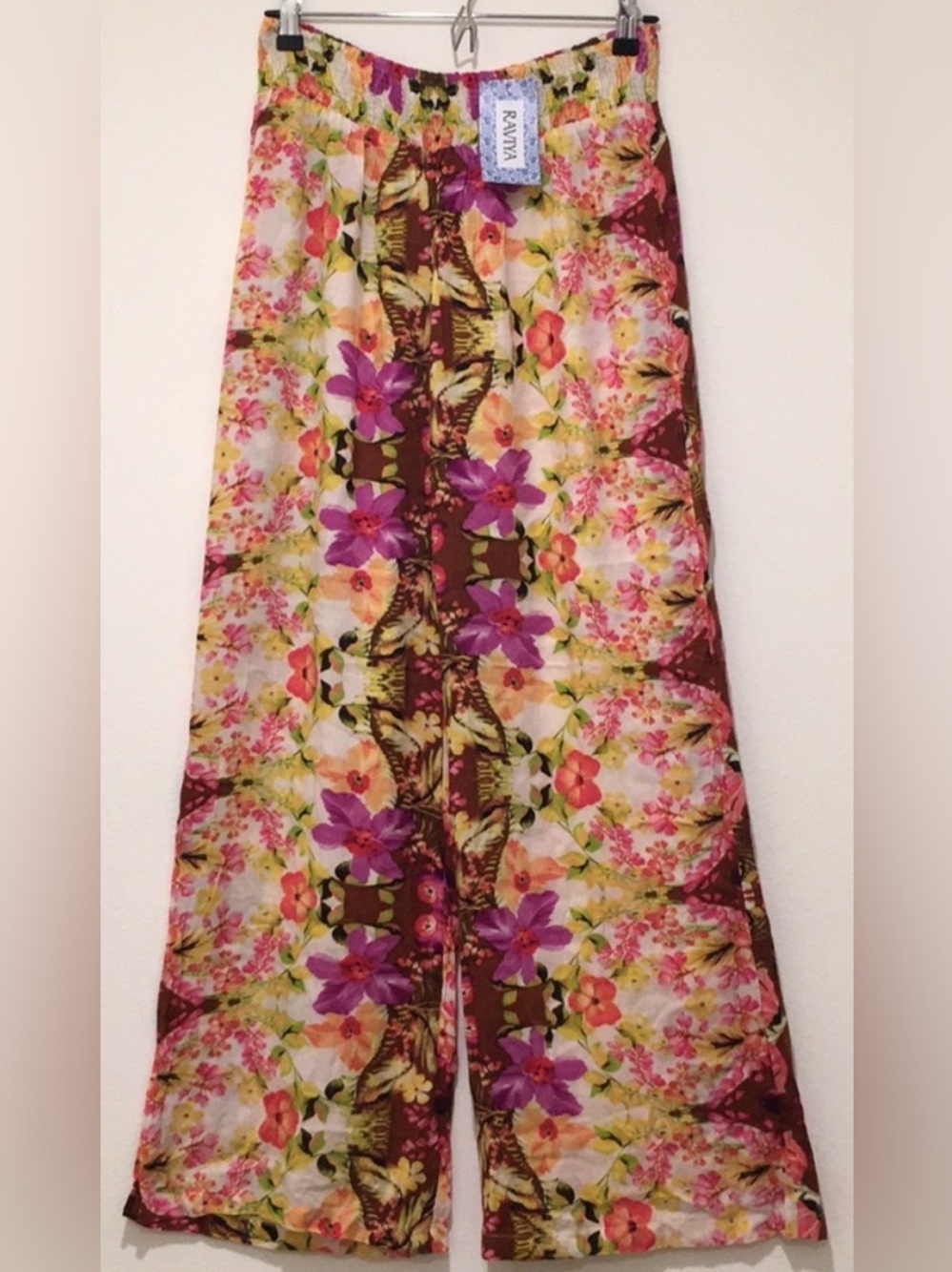 NWT Raviya Floral Printed Wide Leg Coverup Pants